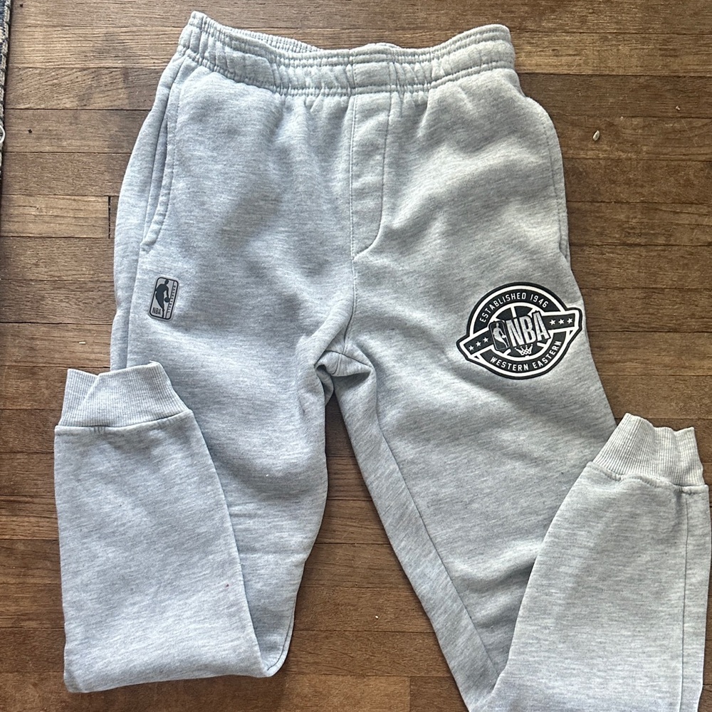 NBA Kids Light Gray Joggers